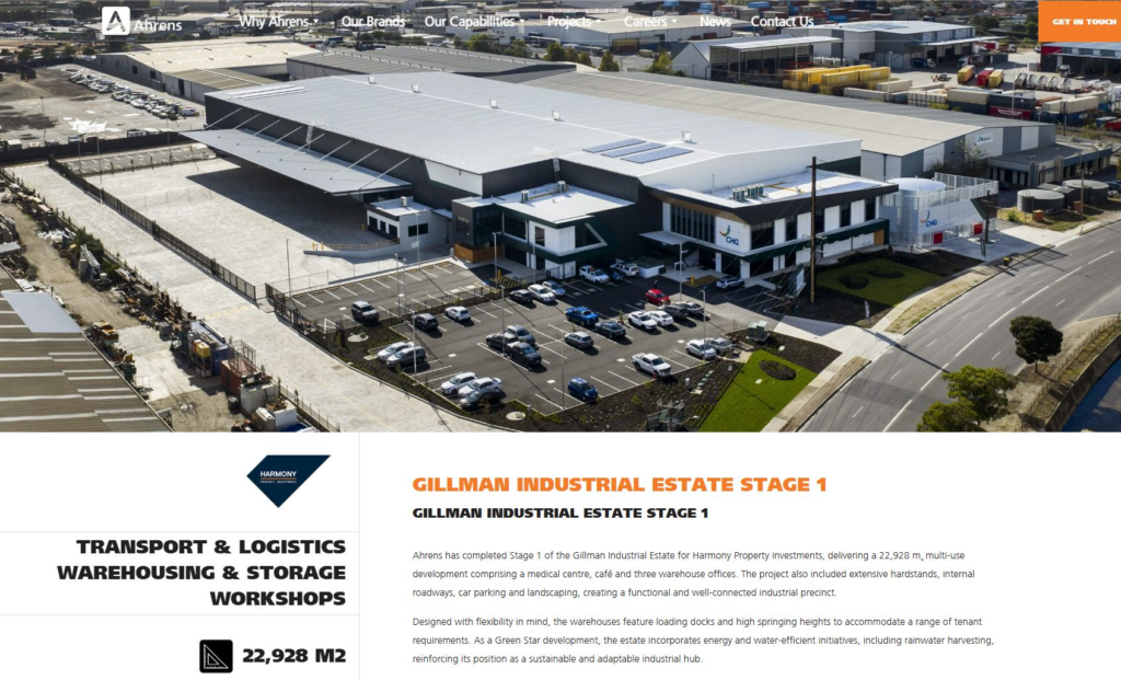 Ahrens — Project detail page